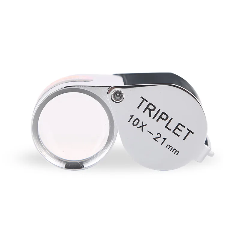 Foldable 10x Jeweller's Loupe for Reading Girdle Laser Codes