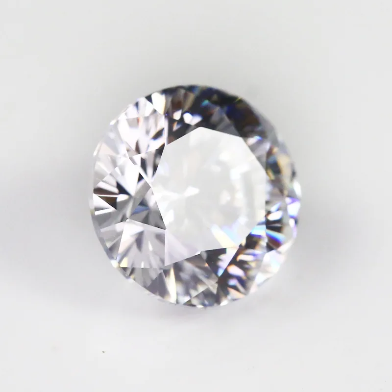 Moissanite Round Super White Flower