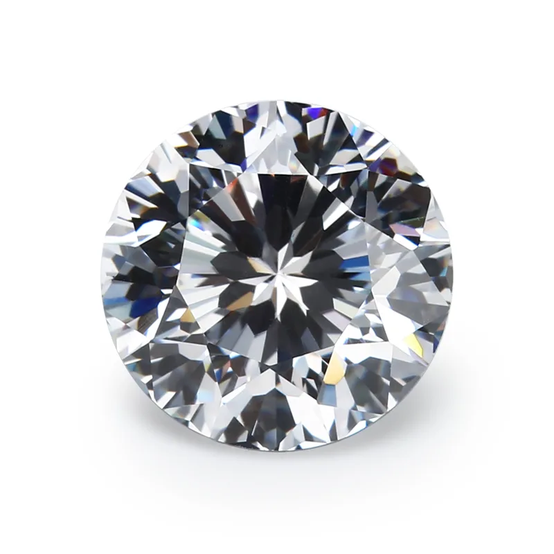 Moissanite Round Super White Flower
