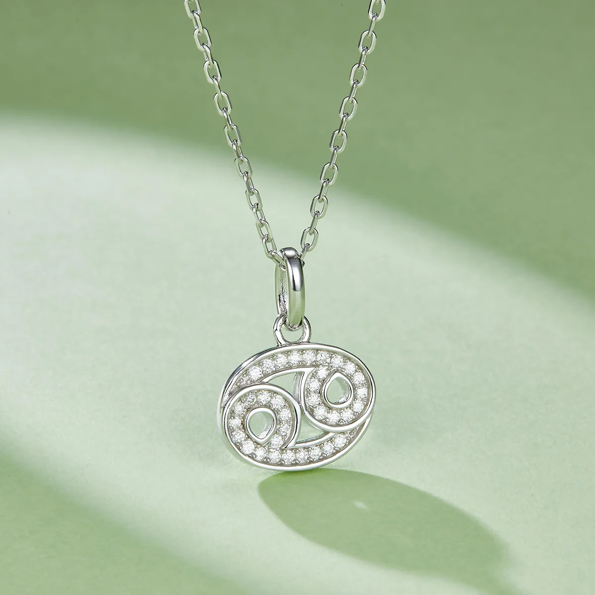 Zodiac Signs Series Cancer Moissanite Necklace