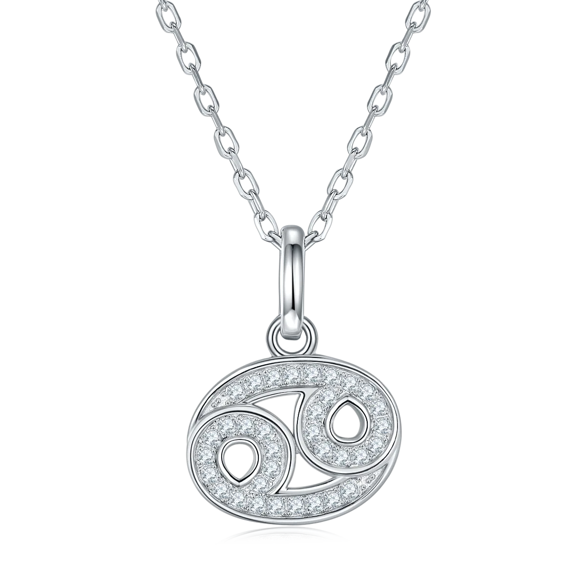 Zodiac Signs Series Cancer Moissanite Necklace