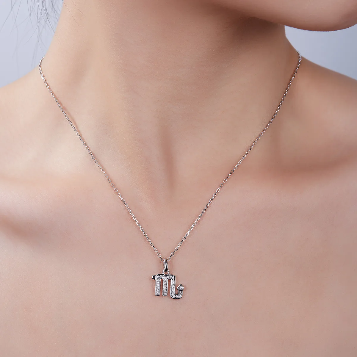Zodiac Signs Series Scorpio Moissanite Necklace