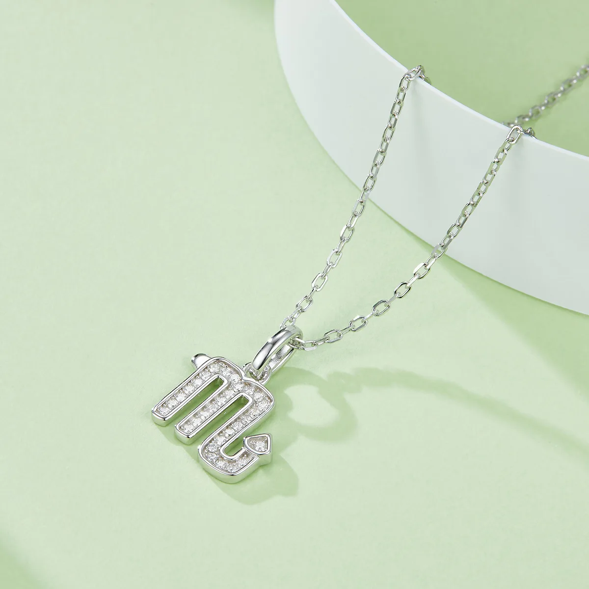 Zodiac Signs Series Scorpio Moissanite Necklace