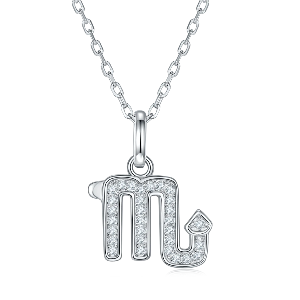 Zodiac Signs Series Scorpio Moissanite Necklace