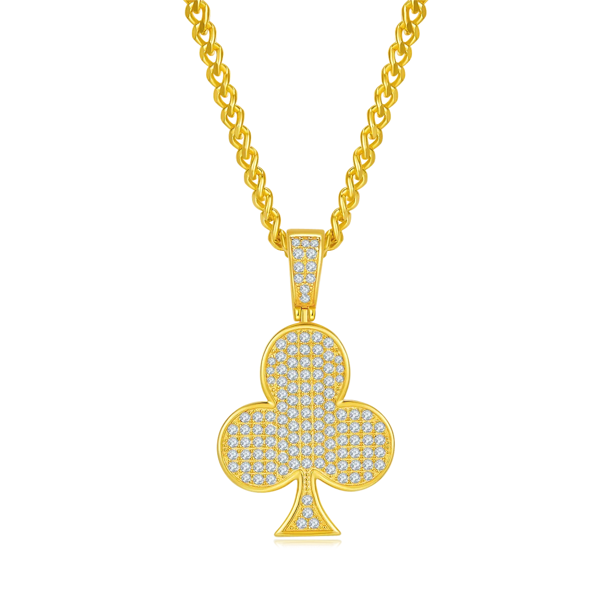Flower Hip-Hop Necklace S925 Silver Pendant Moissanite Melee D 0.92CT