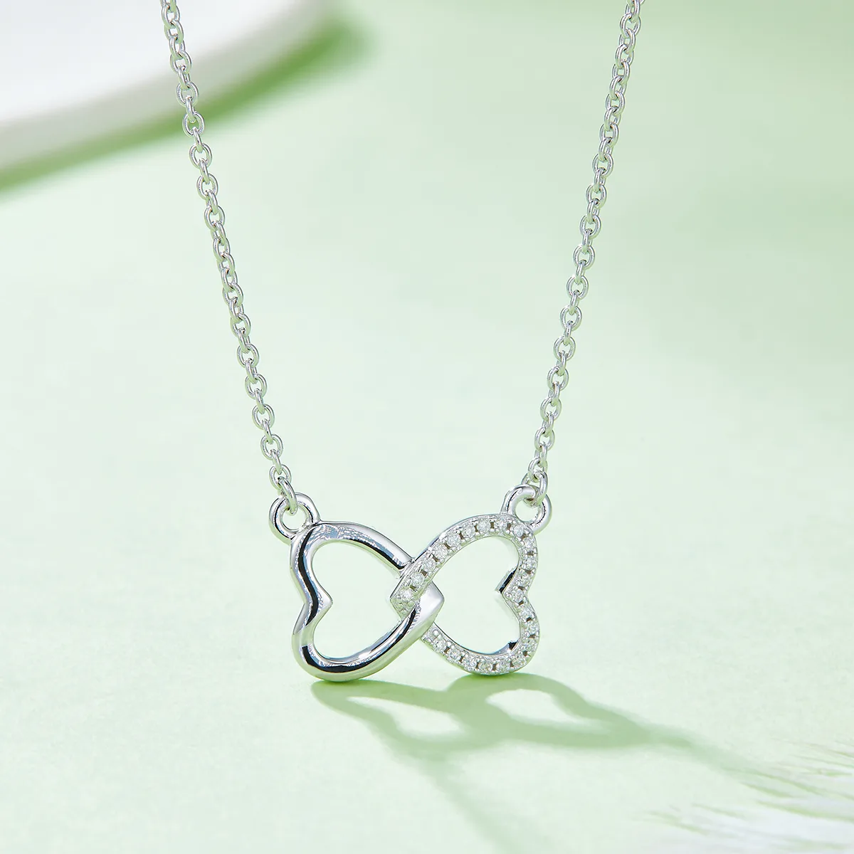 Core Heart Pendant S925 Silver Moissanite Melee D 0.1CT