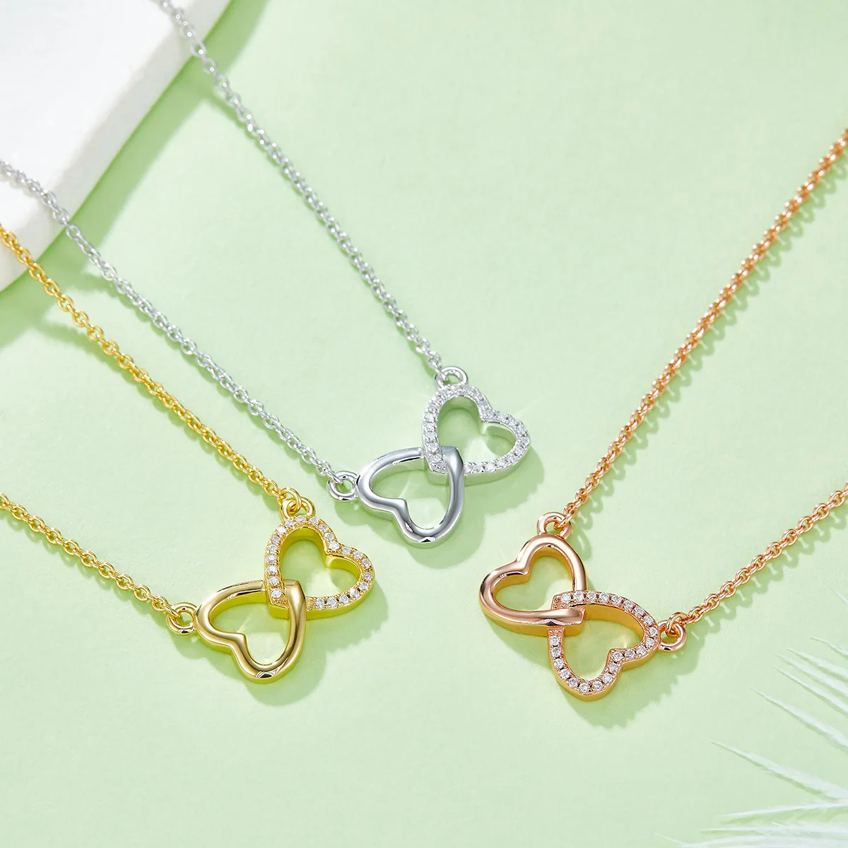 Core Heart Pendant S925 Silver Moissanite Melee D 0.1CT