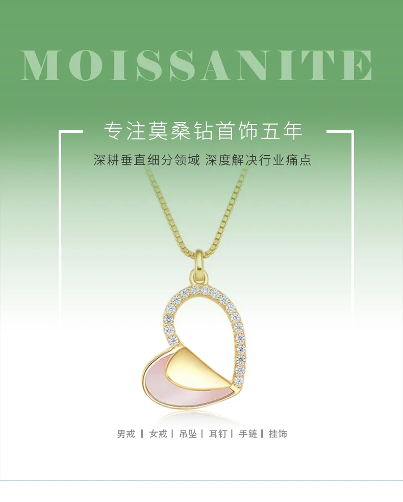 NS01405A1 S925 Silver 14K Yellow Natural Zircon Collarbone Chain detail 1