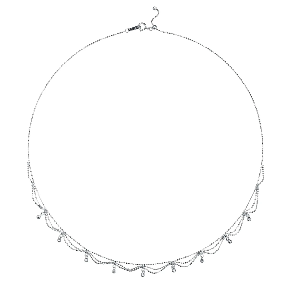 K002 S925 Silver 18K Gold Large Woven Lace Necklace