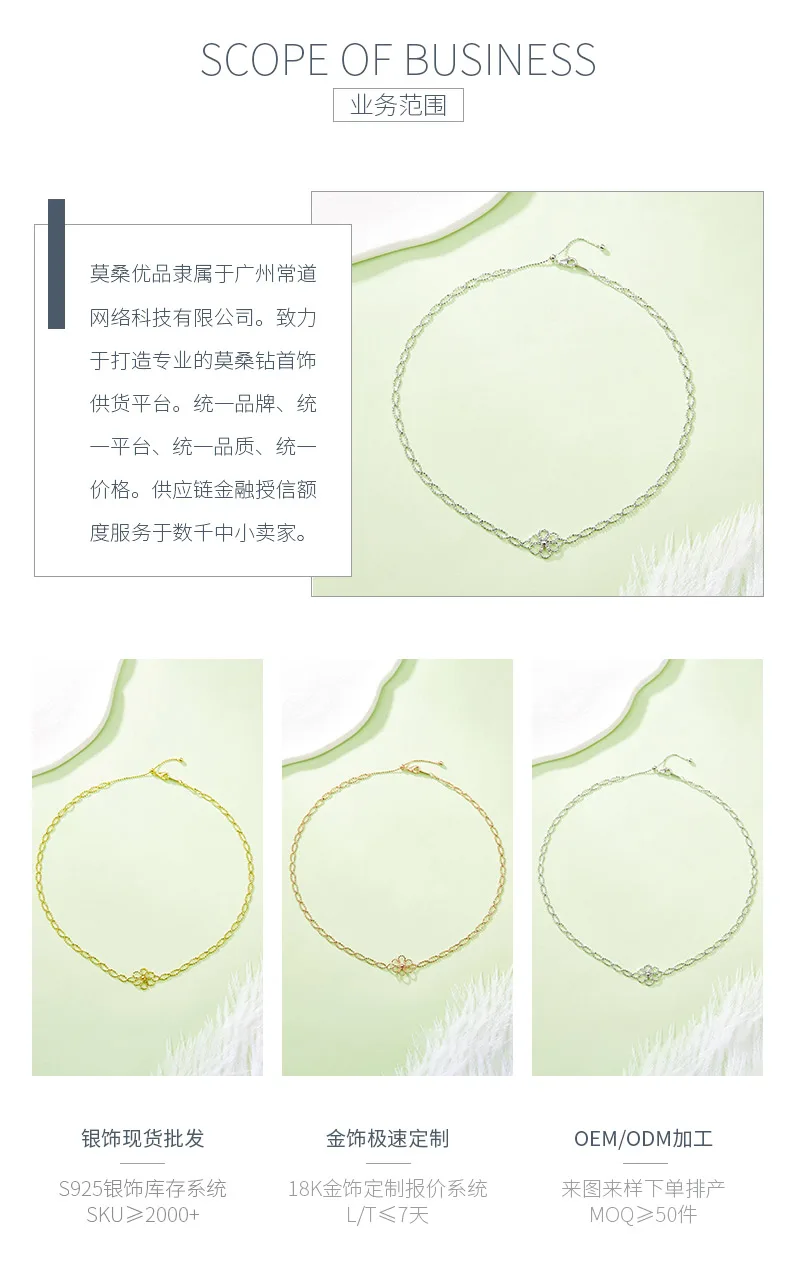 K001 S925 Silver 18K Gold Large Woven Lace Flower Necklace detail 3