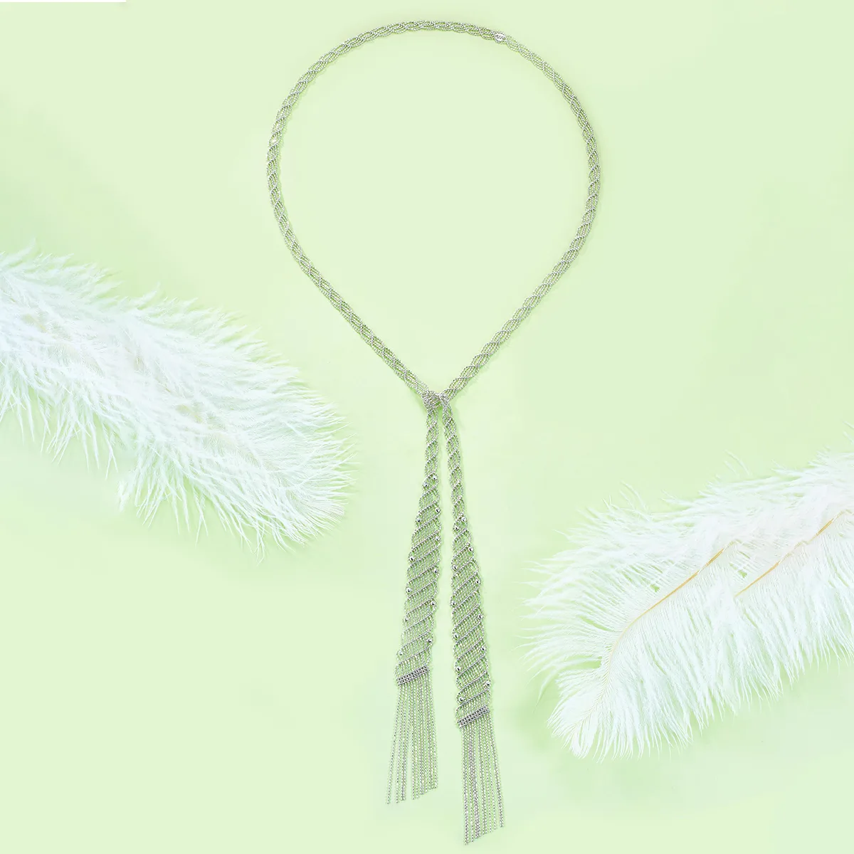 N003 S925 Silver 18K Gold Large Lace Craft Necklace