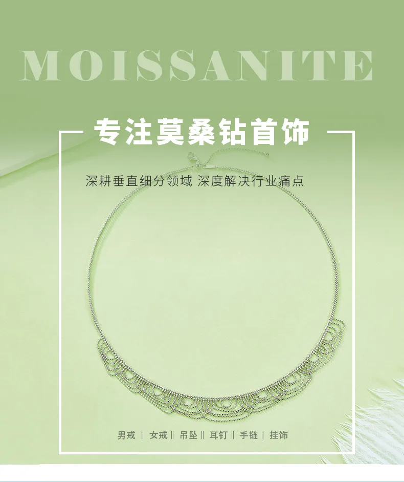 K017 S925 Silver 18K Gold Large Lace Woven Craft Necklace detail 1