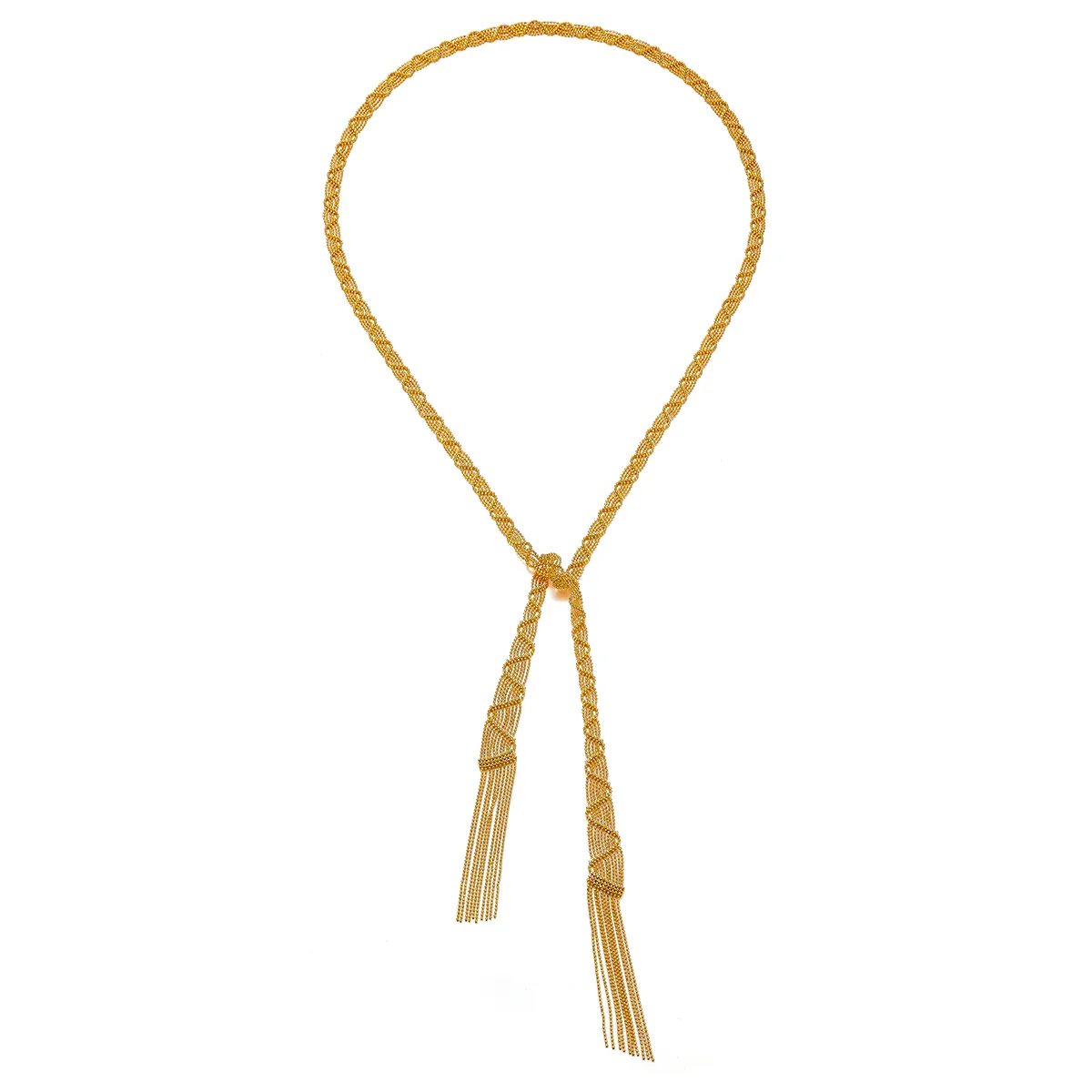 N004 S925 Silver 18K Gold Large Lace Craft Necklace