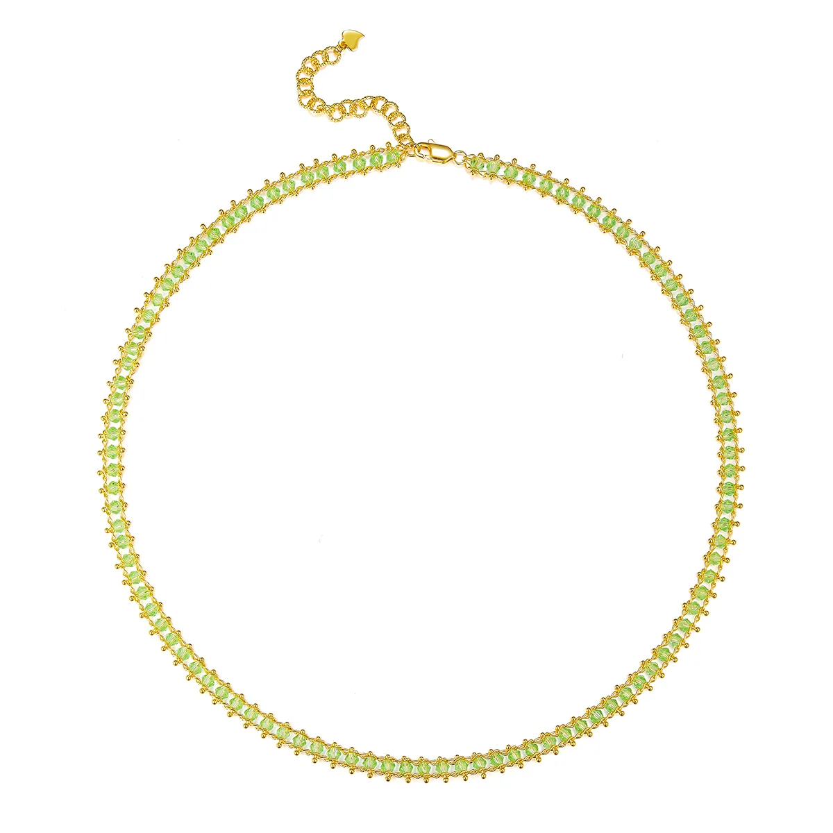 K028/29/26 S925 Silver 18K Synthetic Large Woven Necklace