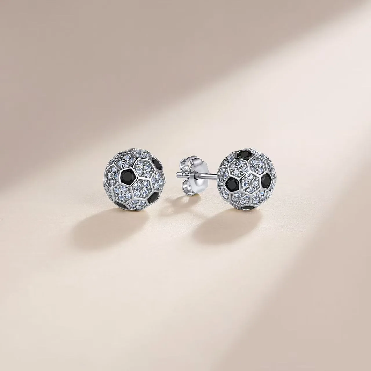 SE0854701 S925 Silver 18K Gold Moissanite Earrings 1.2ct