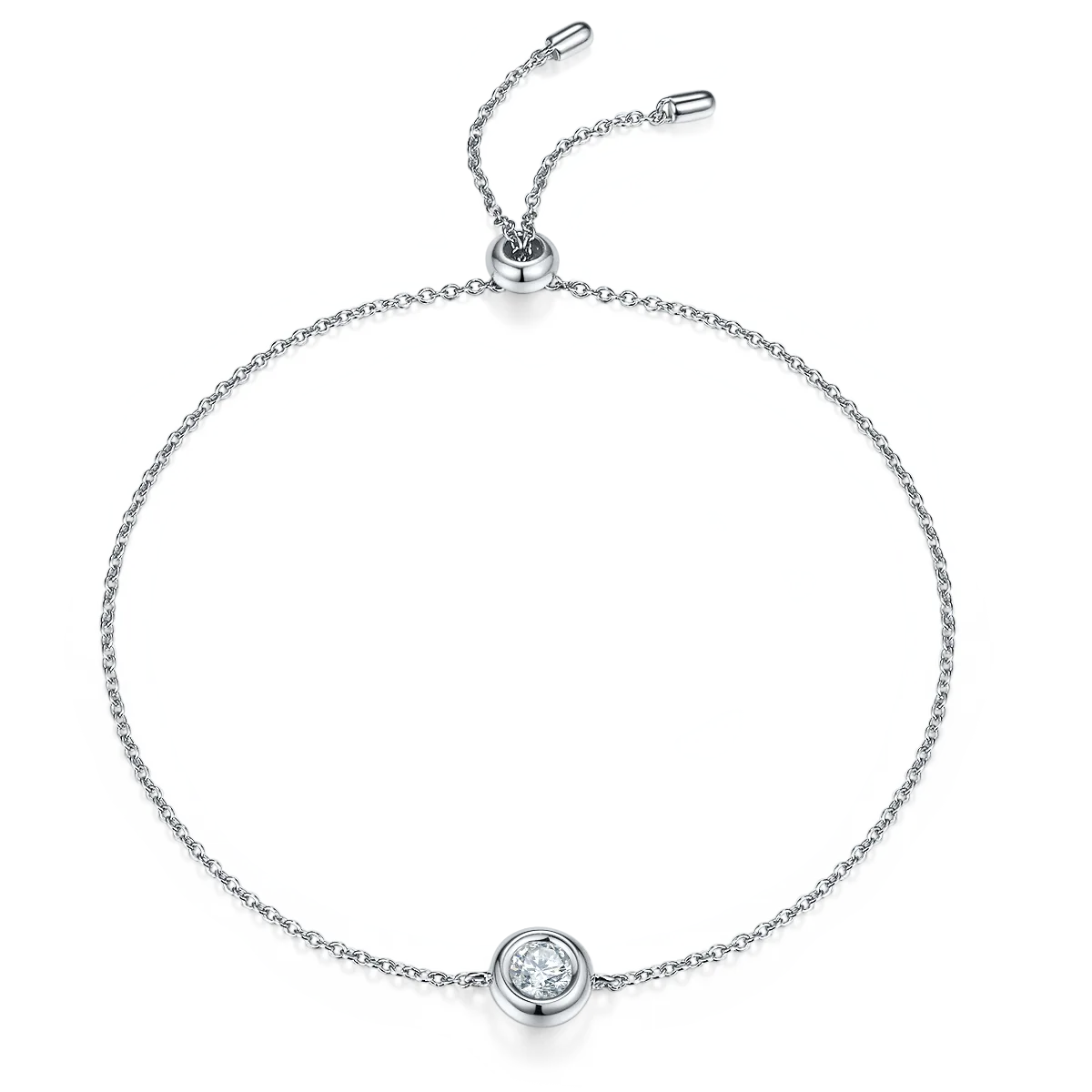 Bubble Series S925 Silver Gold Lab-Grown Diamond Bracelet 0.5ct